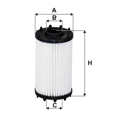 FILTRON Ölfilter OE 688/4 Filtereinsatz 117mm für Porsche VAG