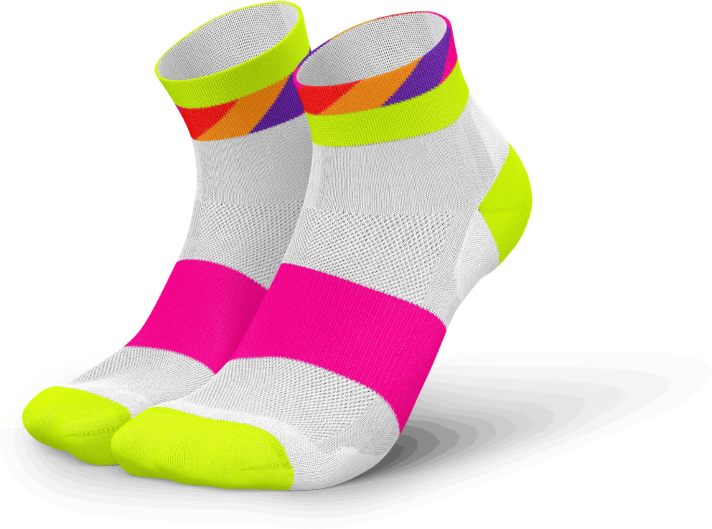 Incylence Ultralight Strides Laufsocken Unisex White Canary 35-38