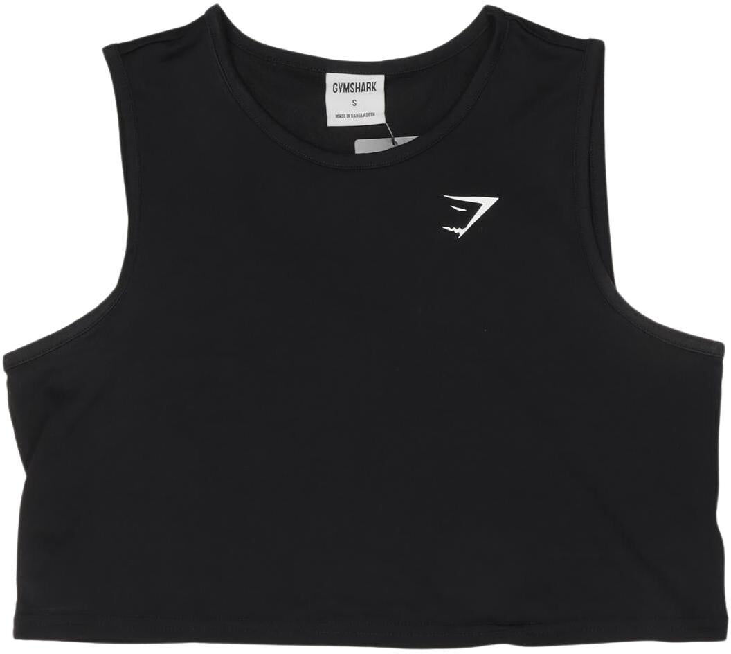 Gymshark Damen Top, Schwarz, Gr. S, Synthetik - Second Hand
