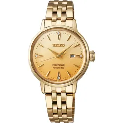 Seiko Presage Automatik 3 Zeiger Eggnog" SRE018J1" - gelbgold - 30,28mm