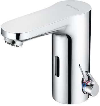 Schell Celis E Infrarouge mitigeur lavabo 002940699 ND-M Électronique, eau mélangée, batterie, chromé