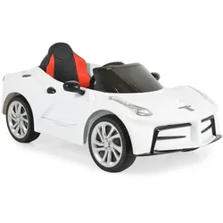 Moni Kinder Elektroauto Liberty, Fernbedienung EVA-Reifen Rücklichter Gurt MP3 weiß
