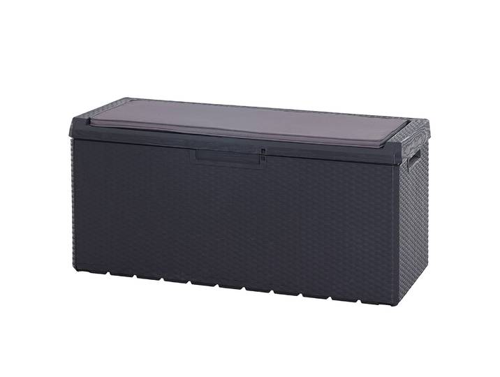 Auflagenbox Portofino 59cm Schwarz/Schwarz