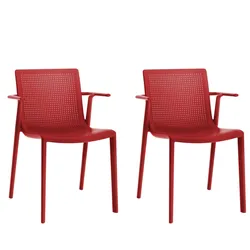 Sesseln Beekat Resol Kunststoff Rot (2er Set)