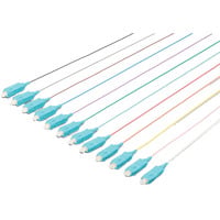Durchgefärbte SC Simplex OM3 Pigtails, Kabel mehrfarbig, 12 Stück