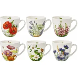Goebel, Tasse, Teetassen-Set Fiore 6-tlg., Fine Bone China, 500 ml, 23123881 (500 ml, 6x)