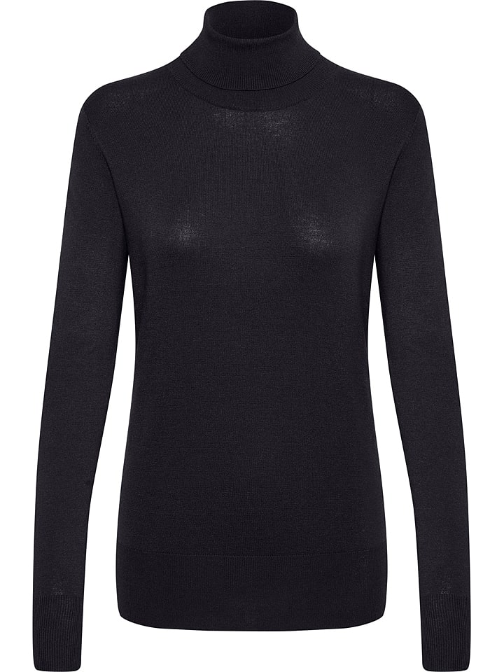 Kaffe Rollkragenpullover "Astrid" in Schwarz - XL