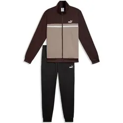 Puma Herren Freizeit / Mode Sommer GJ Sportanzüge Jogginganzüge He/Uni Poly Colorblock Suit, Größe S in Braun Braun