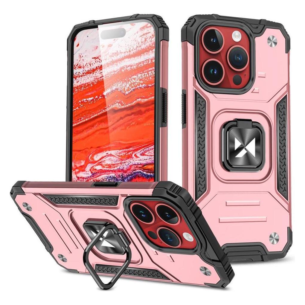 Wozinsky Ring Armor iPhone 15 Pro Max Ring Armor Hülle - Gold (Apple iPhone 15 Pro Max) (1409315874)
