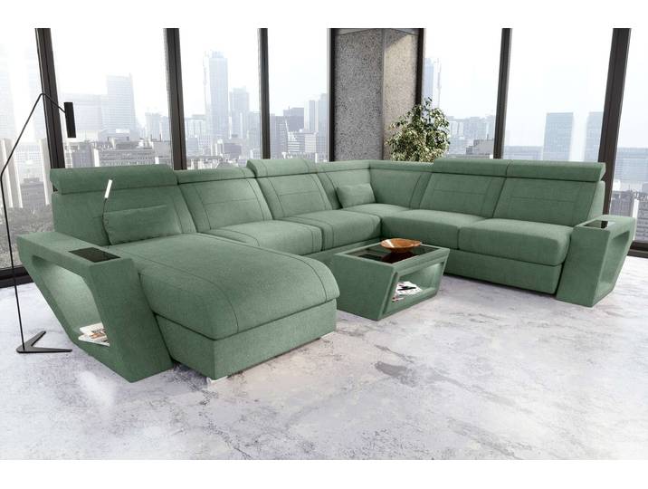 XXL Wohnlandschaft Catania Stoffsofa