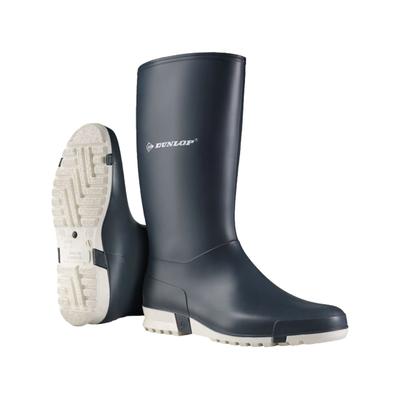 Gummistiefel DUNLOP "Sport", Mädchen, Gr. 34, grau (grau, weiß), Obermaterial: 100% PVC PVC., Schuhe Gummistiefel