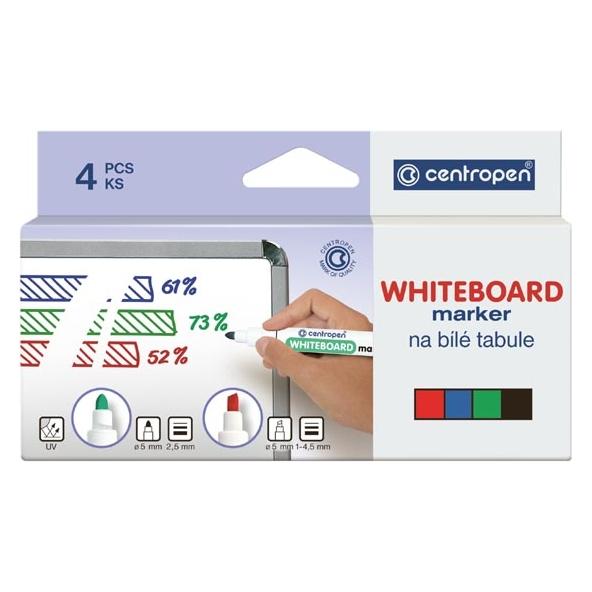 Centropen DRY MARKER 8569 4 COLORS K/S (4x) (0000307)
