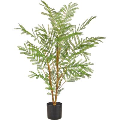 Kunstbaum CREATIV GREEN "Jacaranda mimosifolia", grün, H:90cm, Obermaterial: 100% Kunststoff, Kunstpflanzen, mit naturgetreu gestaltetem Blattwerk