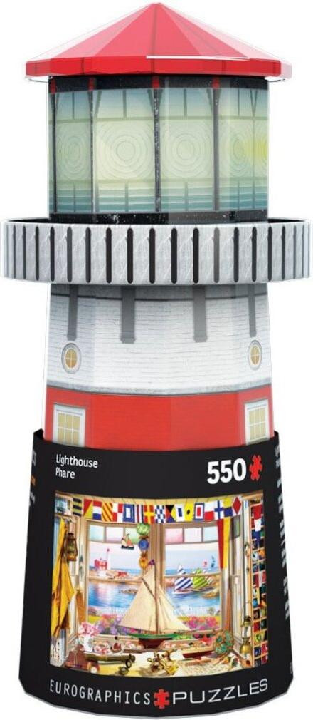 Eurographics Puzzel in blikdoos Thema Vuurtoren 550 stukjes