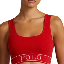 Polo Ralph Lauren BH Scoop Neck Top Rot Medium Damen