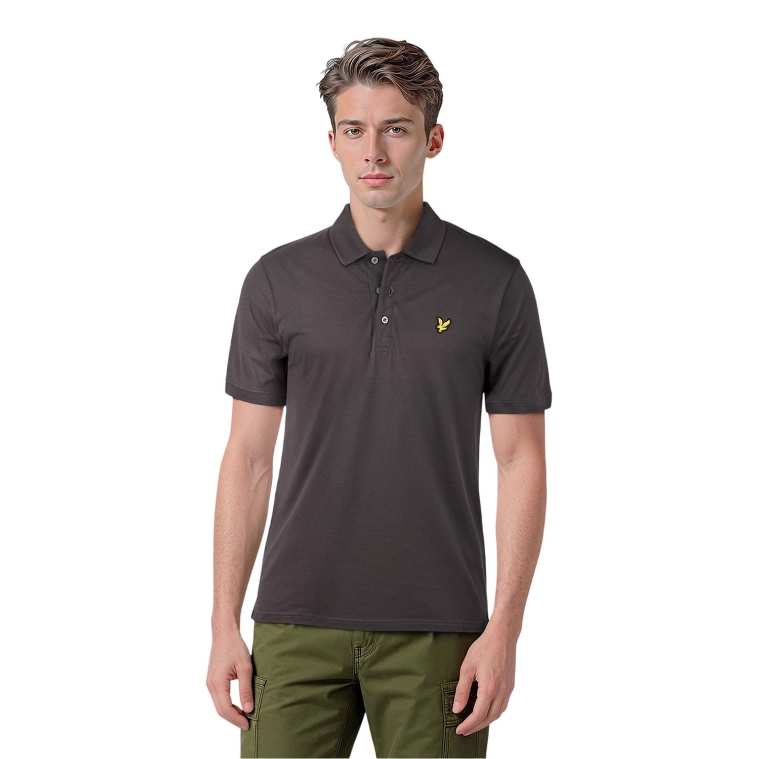 Lyle & Scott - Poloshirt für Herren, kurzärmlig (Metallisches Blaugrau)