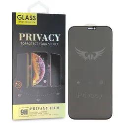 Displayschutz-Glas mit Sichtschutz für Apple iPhone 13 / 13 Pro, aus gehärtetem 0.3 mm Glas