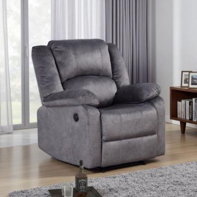 VIVIADORE Fabric Power Recliner Chair, Upholstered Lounge Armchair with Pillow-Top Armrests, 145° Adjustable Recline