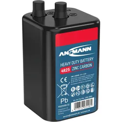 ANSMANN Batterien 4R25 Zink-Kohle 6V-Blockbatterie 6,0 V, 15 St.