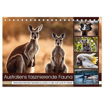 Australiens faszinierende Fauna (Tischkalender 2027 DIN A5 quer), CALVENDO Monatskalender