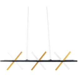 Näve LED Pendelleuchte "CADICE" l: 100cm gold