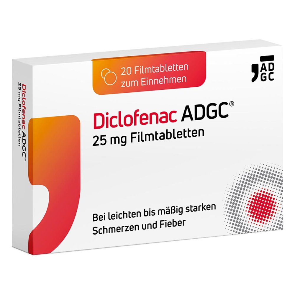 Zentiva Pharma GmbH Diclofenac ADGC® 25 mg Filmtabletten 19348987