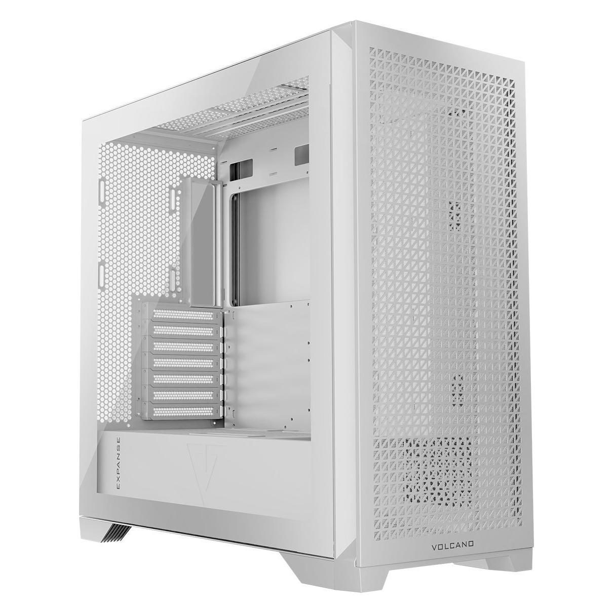 Modecom Computergehäuse VOLCANO EXPANSE T MIDI White (mATX, Mini-ITX) (AT-EXPANSE-TG-NF-20-000000-0002)
