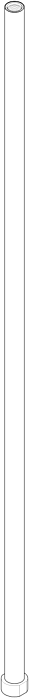 Dornbracht Brauserohr 830 mm 90282209600-06 platin matt