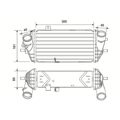 VALEO Ladeluftkühler 881552 für KIA