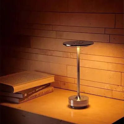 Youfap Market Portable Rechargeable LED Desk Lamp With Touch Dimming & USB Charging, Vintage Ambient Night Light black