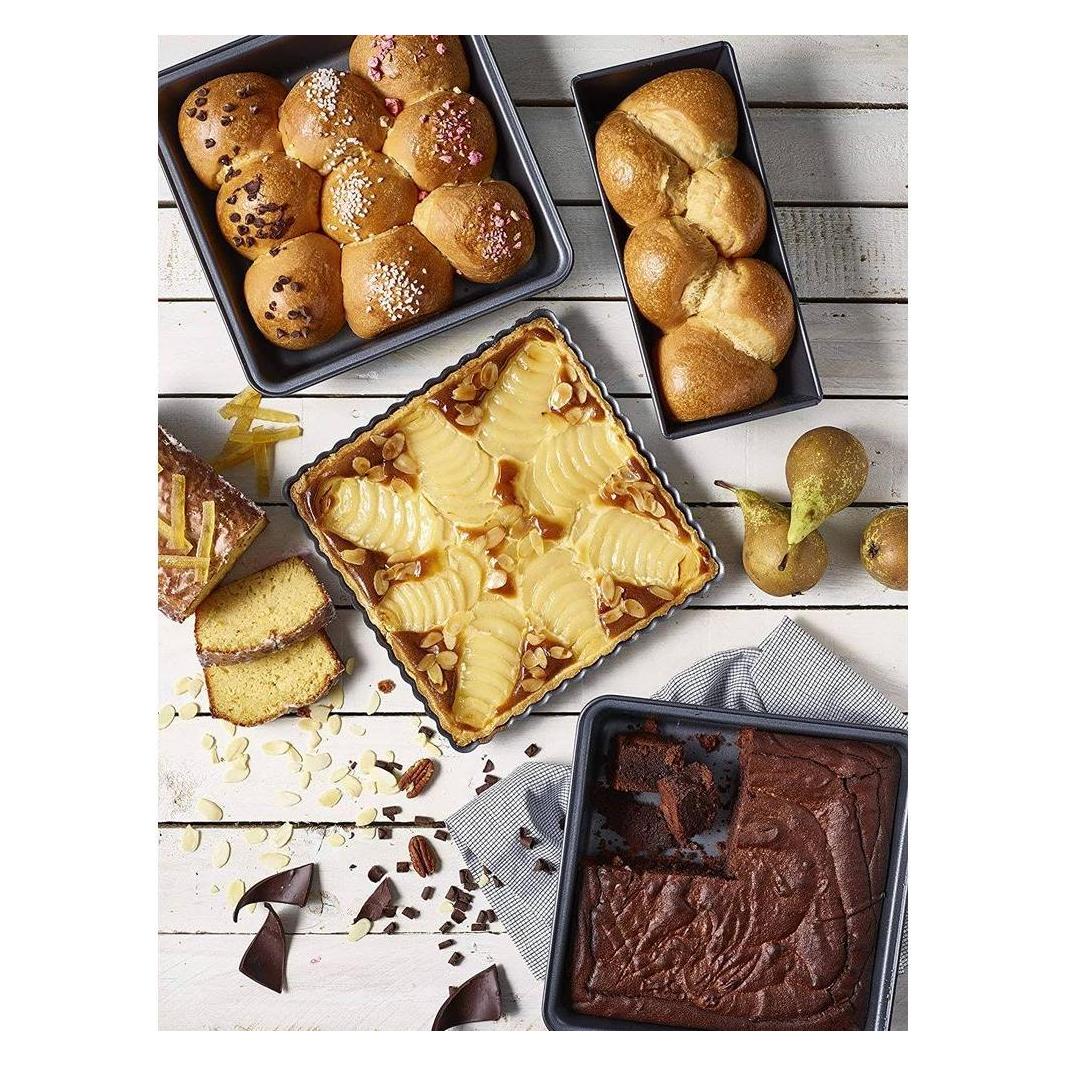 de Buyer 3er Set #HOMEBAKING: LES MOULES A GATEAUX, 30x10cm, 23x23cm (4713.03)