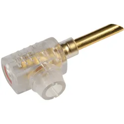 BWS 4GR - Bananenwinkelstecker,4mm,rote Kennung