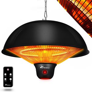 Tresko Heizstrahler TDCHSL-003, outdoor, Infrarotstrahler, mit Fernbedienung, 1500 Watt