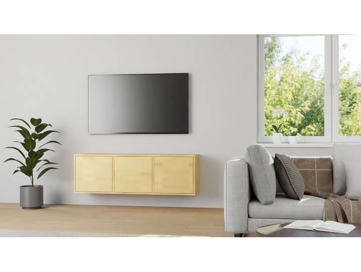 Hänge Sideboard – kostenlose Holzmuster Buche Natur geölt