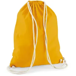 Westford Mill Baumwoll Turnbeutel Sportbeutel W110 mustard 37 x 46 cm