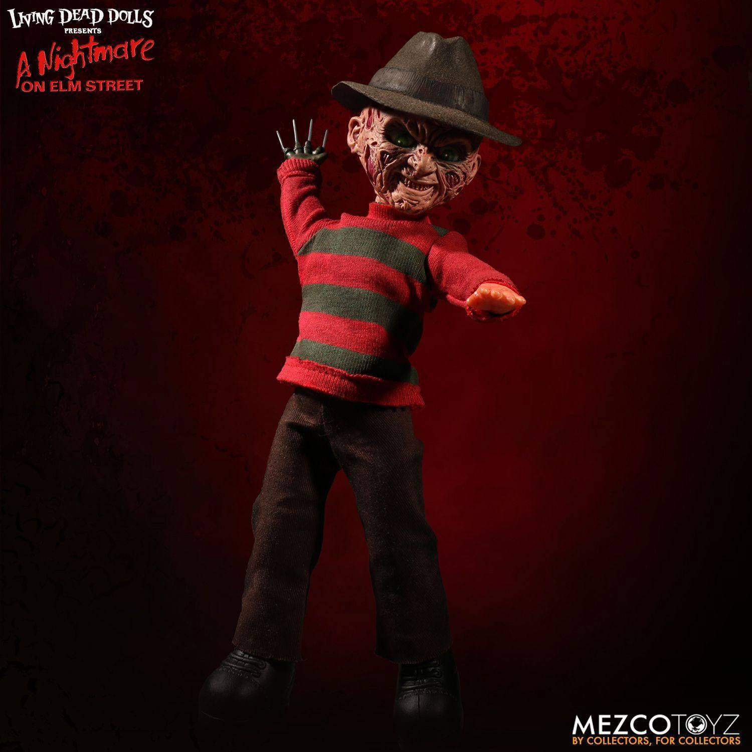Mezco Nightmare on Elm Street Freddy Krueger pop met geluid, 25 cm