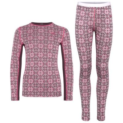 Kari Traa - Kid's Hennie Set - Merinounterwäsche Gr 10 Years rosa