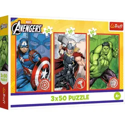 Puzzle - 3x50 - Dein Held / Disney Marvel The Avengers Trefl 34891