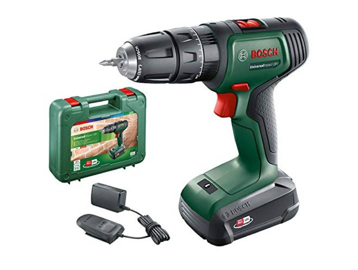 Bosch Home and Garden Bosch Akku Schlagbohrschrauber UniversalImpact 18 V (1 Akku, 18 Volt System, im Koffer)