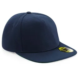 Beechfield Unisex 5-Panel Flatpeak Kappe Flache Cap B660 french navy/french navy one size