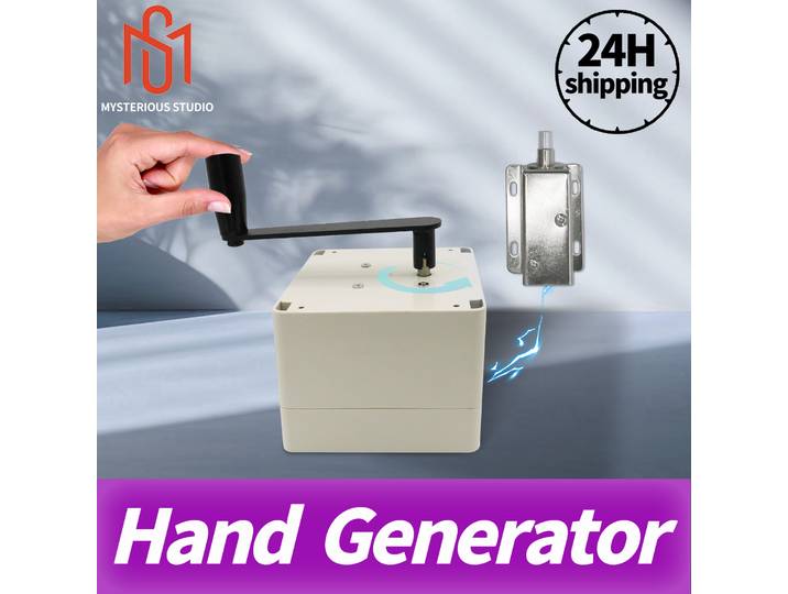 Mysterious Studio Secret Room Escape Game Mechanism Props Electronic Puzzle 1987 Hand Generator