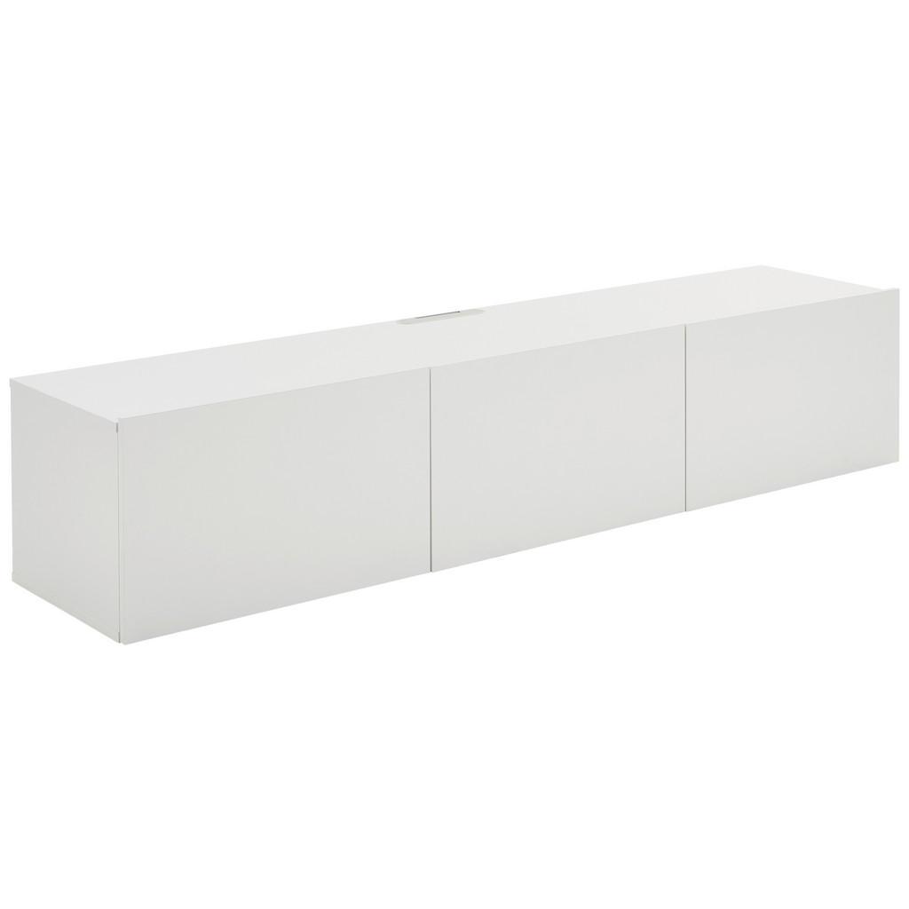 Hom`in Lowboard , Weiss , Holzwerkstoff , 180x36.7x42 cm , hängend , Wohnzimmer, TV Möbel, Lowboards, Lowboards hängend