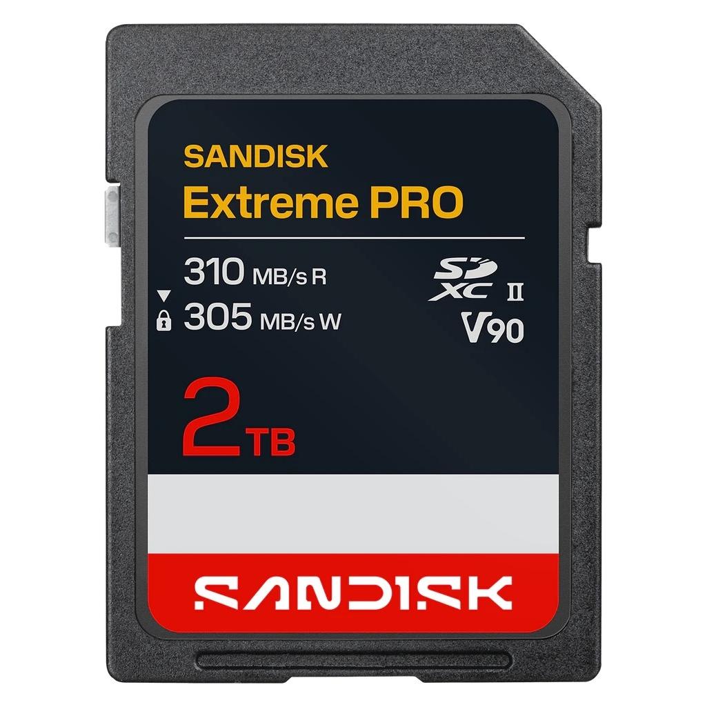 Sandisk Extreme PRO UHS-II V90 Cards UHS (2000 GB, SDXC, UHS-II) (SDSDXDE-2T00-GN4IN)