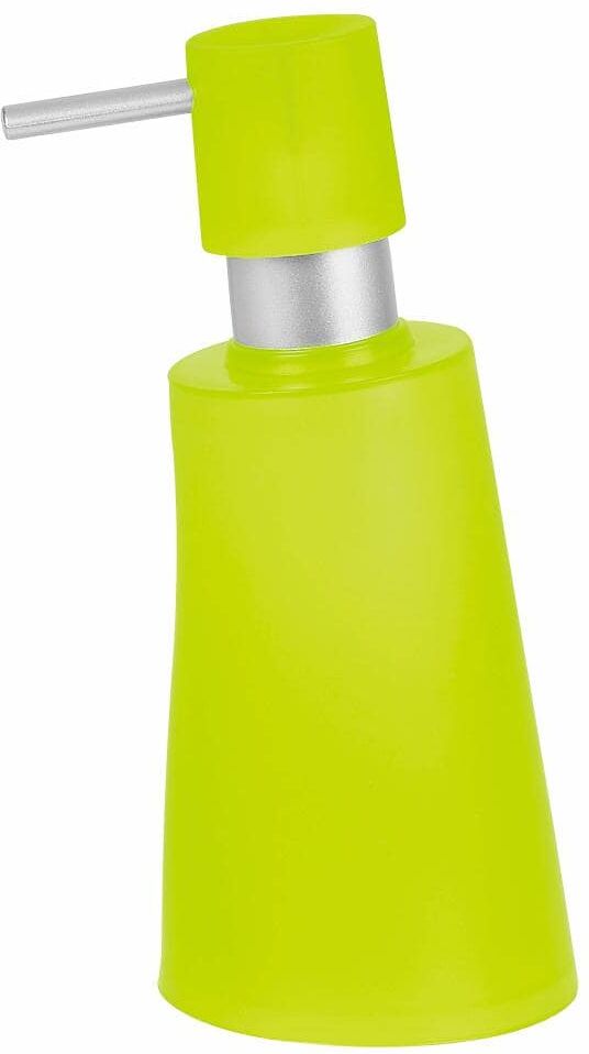 Seifenspender SPIRELLA "Move 300 ml Hellgrün Kunststoff", grün (hellgrün), B:8cm H:18cm T:8cm Ø:8cm, Polypropylen, Dosierspender, Seifenspender hellgrün B/H/T: 8cm x 18cm x 8cm Ø 8cm