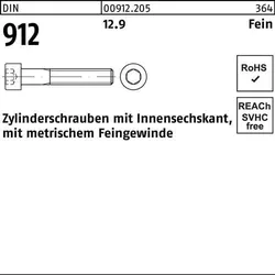 Zylinderschraube DIN 912 Innen-6kt M16x1,5x100 12.9 25 Stück