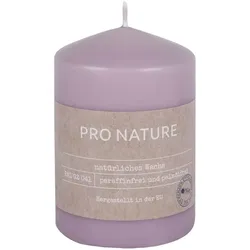 Pro Nature Stearin Stumpenkerze - 100x68mm Flieder