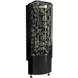 Harvia Cilindro Corner 9,0 kW | benötigt externe Steuerung, Schwarz-Chrom | PCC90E