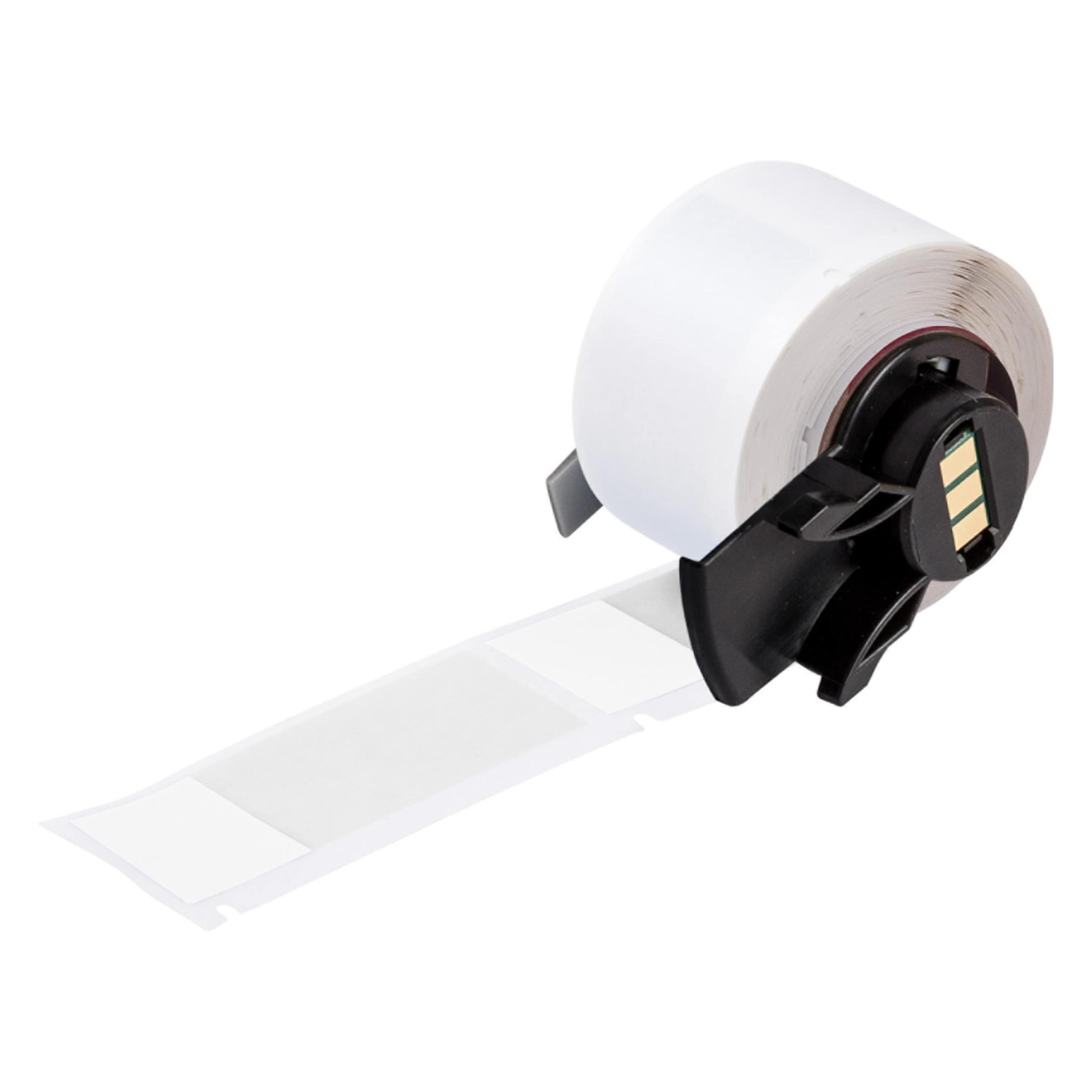 Brady M6-21-417, Selbstlaminierendes Vinyl, Weiss/Transparent, matt, 25.40 x 19.05 (63.50) mm, perm (33.32 mm) (M6-21-417)