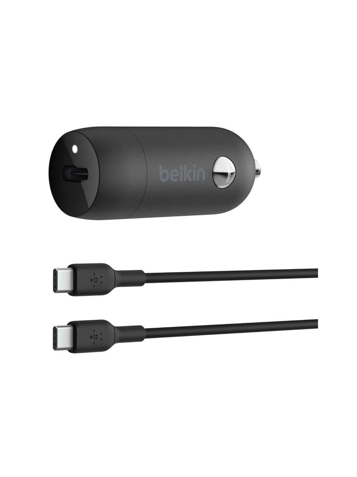 Belkin BoostCharge 30W USB-C Car Charger + USB-C to USB-C cable