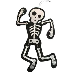 WellHome - Hängendes Skelett 12x47cm dekorativ für Halloween